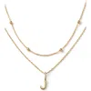 ANA LUISA ANA LUISA GOLD LAYERED LETTER NECKLACE