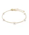 Ana Luisa Gold Pearl Bracelet In White/gold