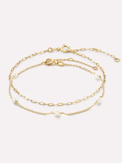 Ana Luisa Gold Pearl Bracelet