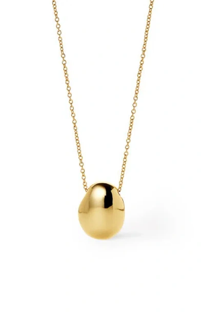 Ana Luisa Mini Pebble Pendant Necklace In Gold