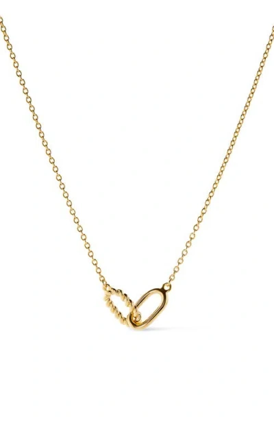Ana Luisa Juniper Oval Link Necklace In Gold