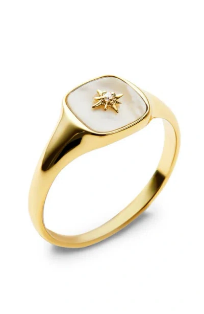 ANA LUISA ANA LUISA GOLD SIGNET RING