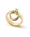 Ana Luisa Grayson Brass Gold Band Ring In Gold