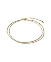 Ana Luisa Hallie Stainless Steel Gold Anklet In Gold