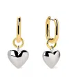 Ana Luisa Heart Earrings In Gold
