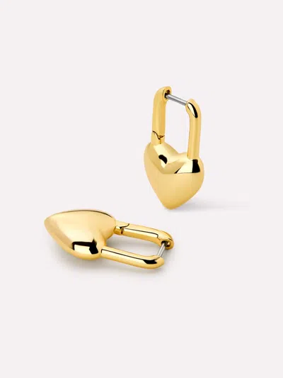 Ana Luisa Heart Earrings In Gold