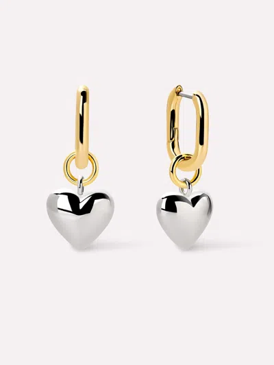 Ana Luisa Heart Earrings In Gold