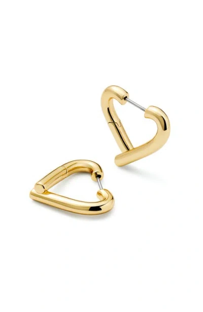 Ana Luisa Heart Earrings In Gold