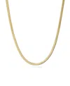 Ana Luisa Herringbone Chain Necklace In Gold