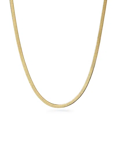 Ana Luisa Herringbone Chain Necklace In Gold
