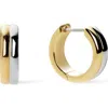 Ana Luisa Huggie Hoop Earrings In Gold/silver