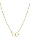 Ana Luisa Sam Interlocking Circles Necklace In Gold