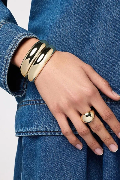 Ana Luisa Jalyn Cuff Bracelet In Gold, Women's At Urban Outfitters