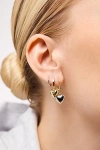 Ana Luisa Jessica Puffed Heart Hoops In Gold, Women's At Urban Outfitters