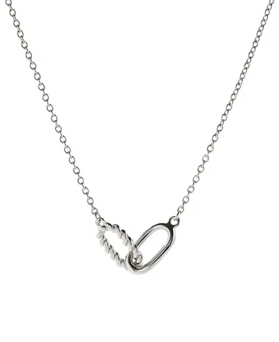 Ana Luisa Juniper Silver Pendant Necklace In Metallic
