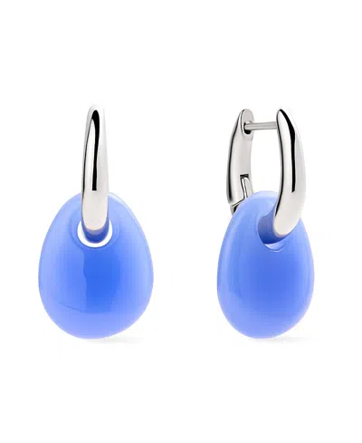 Ana Luisa Kayla Blue Silver Drop Earrings In Brown