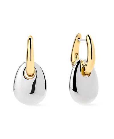 Ana Luisa Kayla Two Tone Gold Drop Earrings In Multi