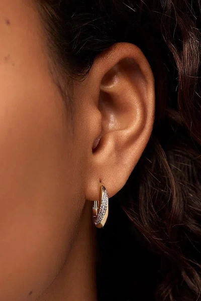 Ana Luisa Kira Bold Hoop Earrings In Gold, Women's At Urban Outfitters In Gray