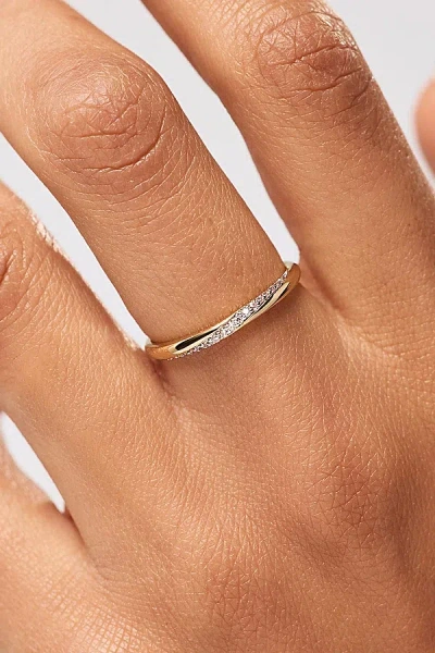 Ana Luisa Kira Slim Gold Band Ring In Gold, Women's At Urban Outfitters