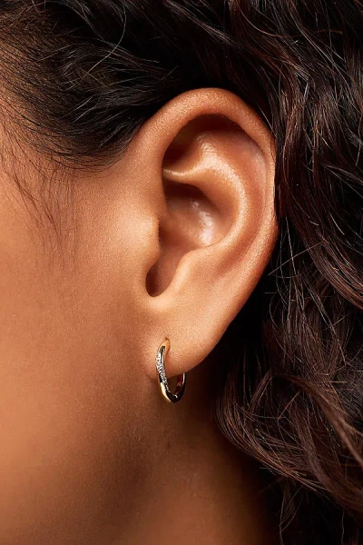 Ana Luisa Kira Slim Hoop Earrings In Gold, Women's At Urban Outfitters