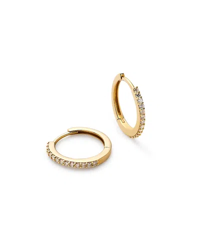 Ana Luisa Lab Grown Diamond Huggie Medium Hoop Earrings In Gold