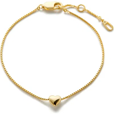 Ana Luisa Lana Heart Charm Bracelet In Gold