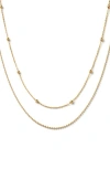 Ana Luisa 10k Gold Bead Chain Set In Gold