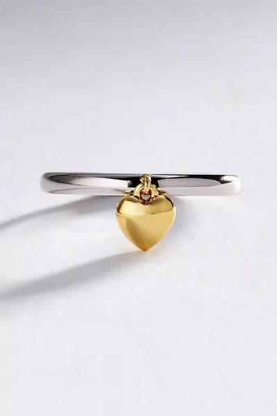 Ana Luisa Leia Heart Ring In Metallic