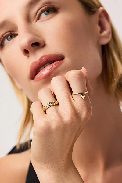 Ana Luisa Leia Heart Ring In Gold, Women's At Urban Outfitters