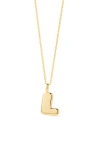 Ana Luisa Letter Necklace In Gold