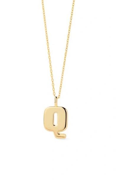 Ana Luisa Letter Necklace In Gold