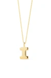 Ana Luisa Letter Necklace In Burgundy