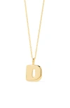 Ana Luisa Letter Necklace In Gold