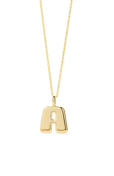 Ana Luisa Letter Necklace In Gold