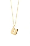 Ana Luisa Letter Necklace In Gold