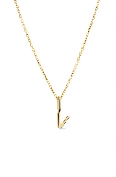Ana Luisa Letter Necklace In Gold
