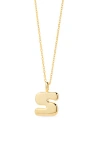 Ana Luisa Letter Necklace In Gold