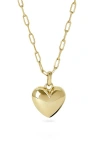 Ana Luisa Lev Puffy Heart Pendant Necklace