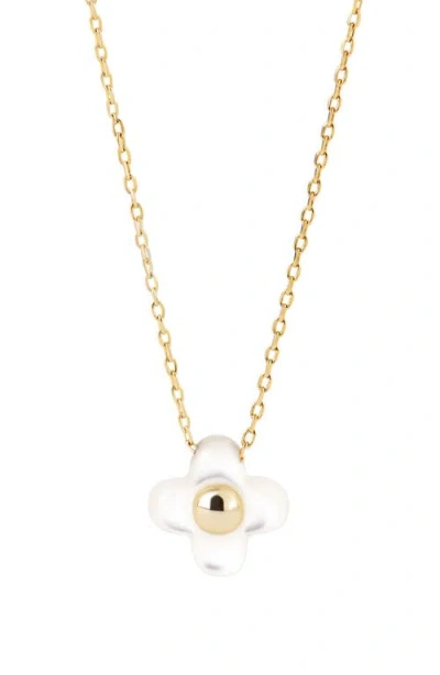Ana Luisa Liora Flower Pendant Necklace In Gold
