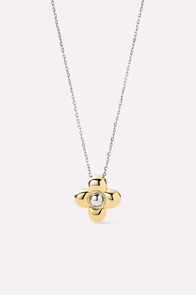 Ana Luisa Liora Pendant Flower Necklace In Two/tone, Women's At Urban Outfitters In Gold