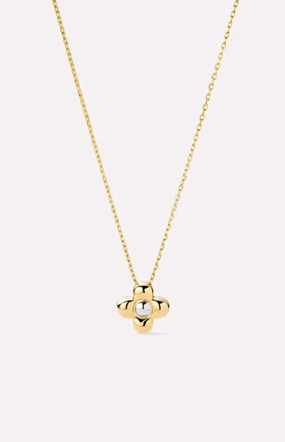 Ana Luisa Liora Pendant Mini Flower Necklace In Gold And Silver