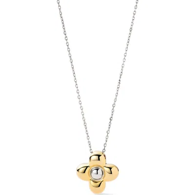 Ana Luisa Liora Pendant Flower Necklace In Gold And Silver