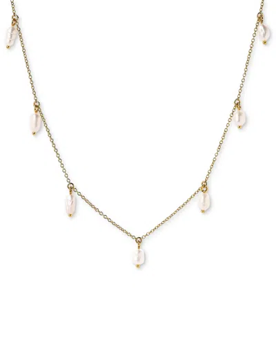 Ana Luisa Loki Gold-plated Mother Of Pearl Necklace