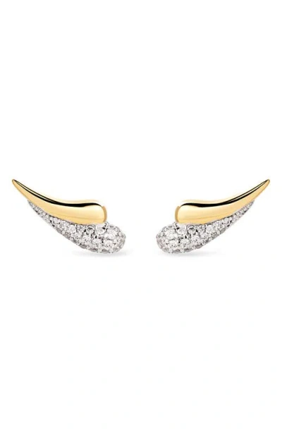 ANA LUISA ANA LUISA LOWEN CUBIC ZIRCONIA STUD EARRINGS