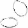 Ana Luisa Medium Slim Endless Hoops In Silver