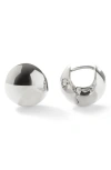 Ana Luisa Mini Abby Sphere Huggie Hoop Earrings In Silver