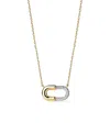 Ana Luisa Mini Micropave Gold Pendant Blake Necklace In Gold