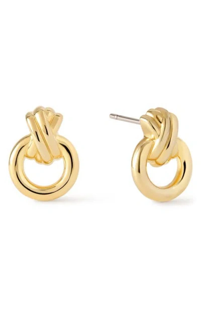 Ana Luisa Mini Remi Knot Stud Earrings In Gold