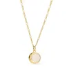Ana Luisa Mei Moon Pendant Necklace In Gold