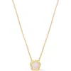 Ana Luisa Mother Of Pearl Inlay Flower Pendant In Gold